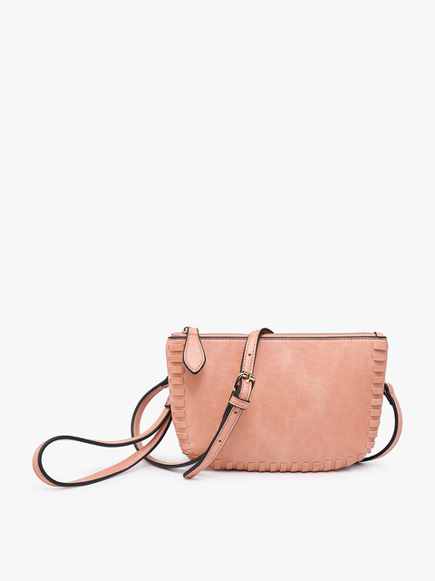 Bonnie Whipstitch Crossbody Salmon