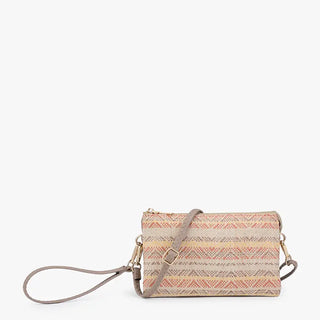 Riley Woven Straw Crossbody Wallet