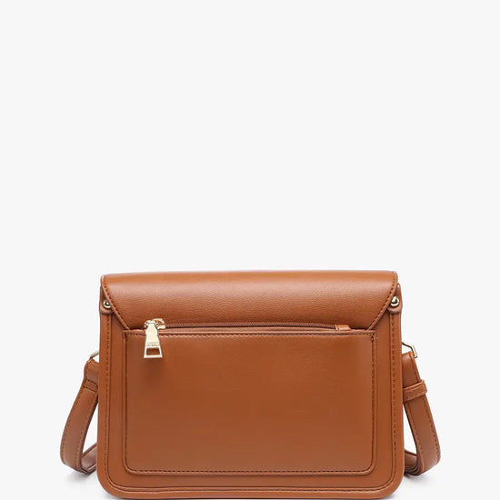 Load image into Gallery viewer, Lagos Envelope Brown Crossbody Clutch
