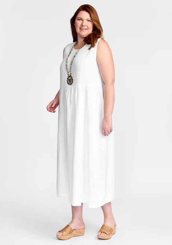 Sybil Midi Dress White
