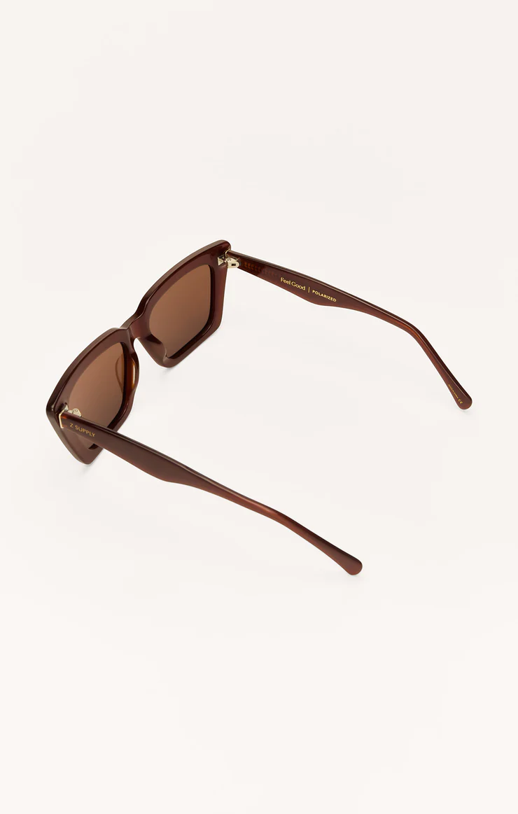 Feel Good Polarized Sunglasses / Chestnut Brown