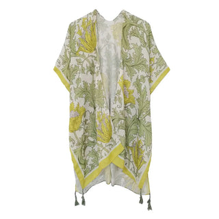 Sage Pastel Printed Kimono