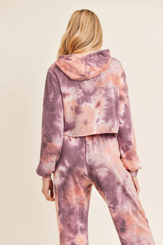 Sunset Over Portland Cropped Hoodie