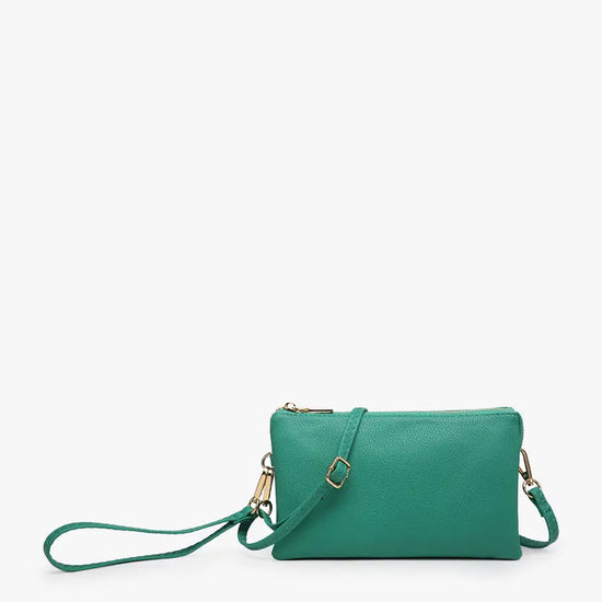 Load image into Gallery viewer, Riley Crossbody Wristlet Kelly Green
