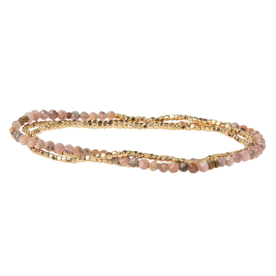 SD023 Delicate Bracelet Necklace Rhodochrosite
