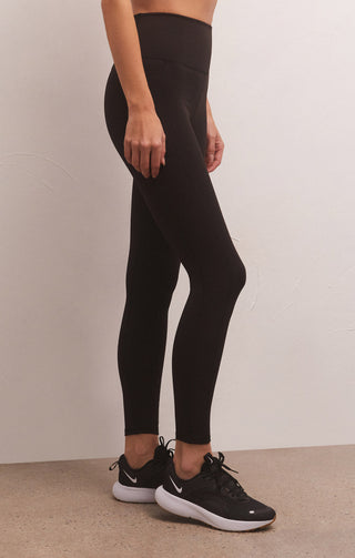 Good Form Rib 7/8 Legging Black