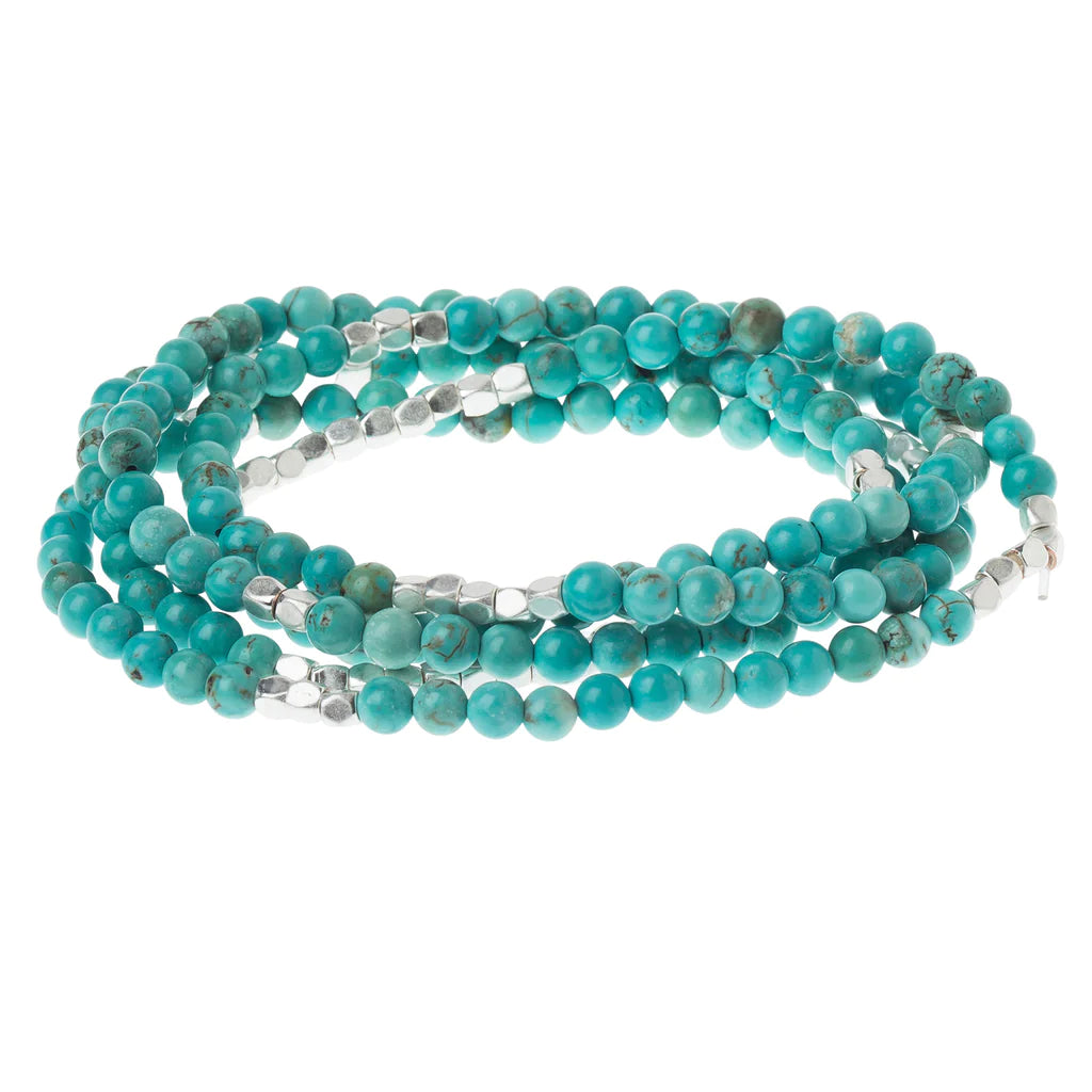 SW006 Wrap Bracelet Necklace Turquoise