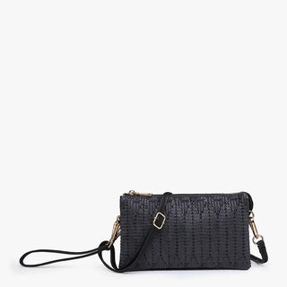 Riley Woven Herringbone Crossbody Wallet