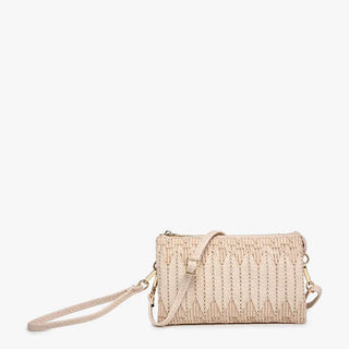 Riley Woven Herringbone Crossbody Wallet