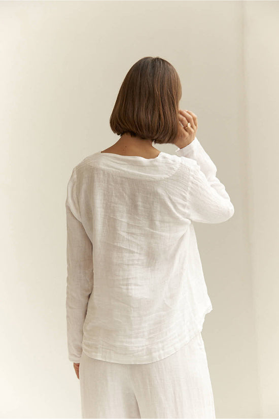 Load image into Gallery viewer, Eulalia Linen Blouse
