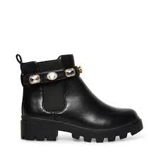 Load image into Gallery viewer, Steve Madden Jamulet Kids Black Boot
