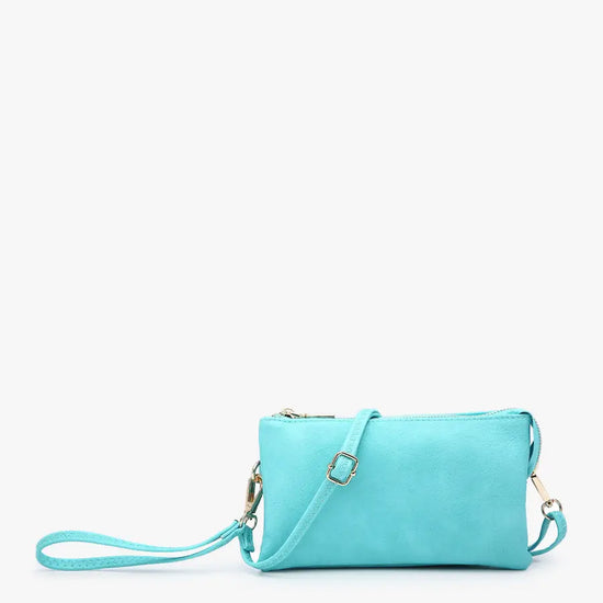 Load image into Gallery viewer, Riley Crossbody Wristlet Turquoise
