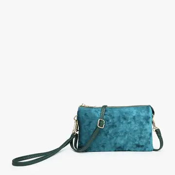 Riley Crossbody Wristlet Velvet