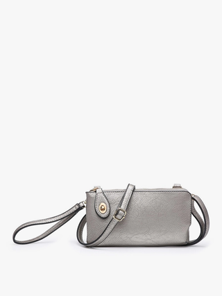 Kendall Crossbody Wristlet Pewter
