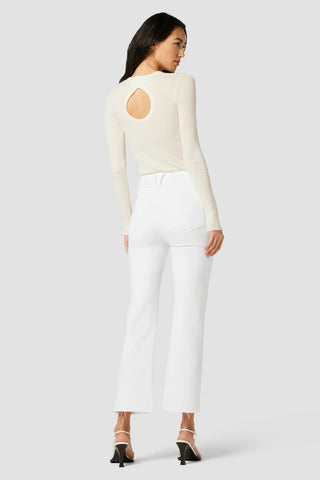 Faye Ultra High Rise Bootcut White