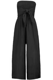 Elva Tie Front Jumpsuit Black