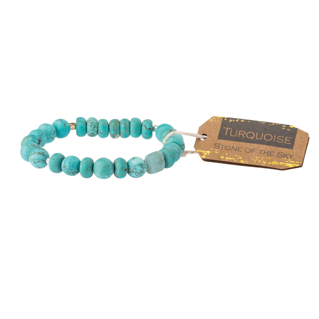 Load image into Gallery viewer, SS001 Stone Bracelet Turquoise
