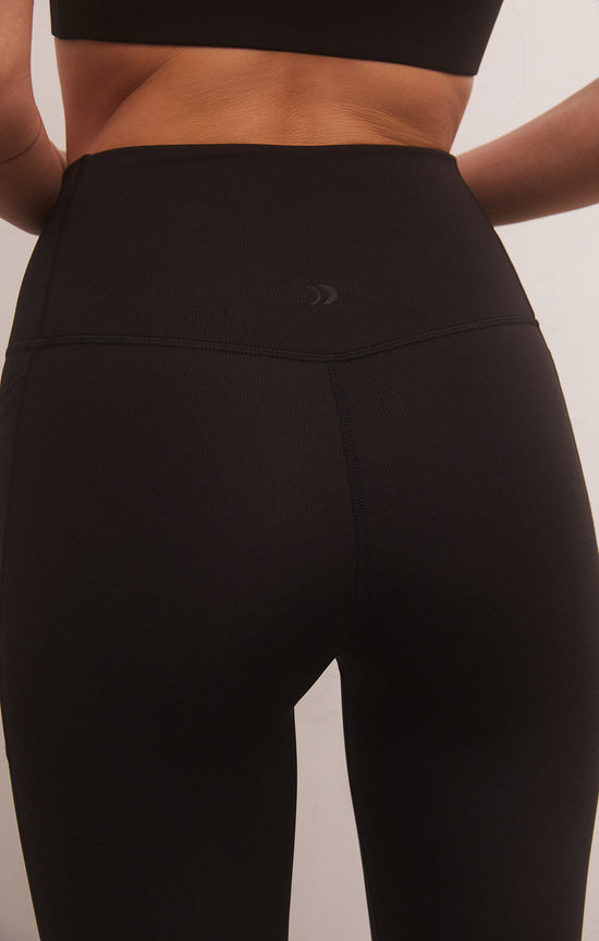 Good Form Rib 7/8 Legging Black