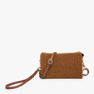 Riley Crossbody Wristlet Sherpa