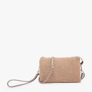 Riley Crossbody Wristlet Sherpa