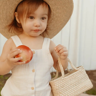 Mini Magnolia Straw Basket
