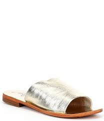 Free People Vicente Slide Sandals Gold