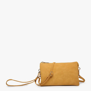 Riley Crossbody Wristlet Nubuck Mustard