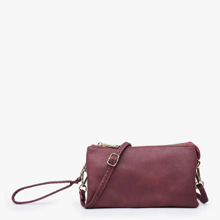 Riley Crossbody Wristlet Maroon