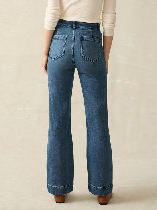 Stretch Terry Patch Pocket Pant / Riverton