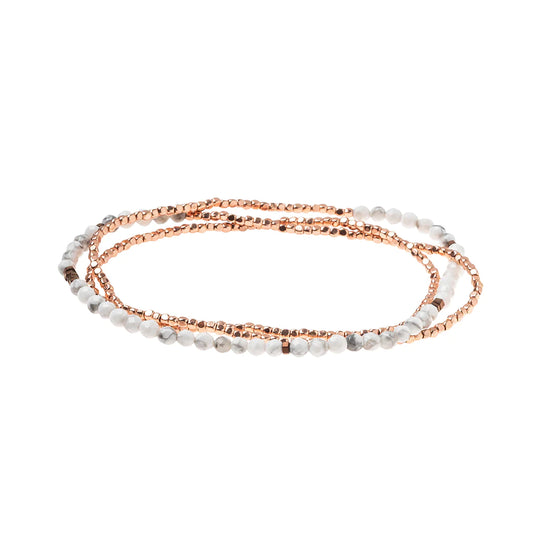 SD017 Delicate Bracelet Necklace Howlite