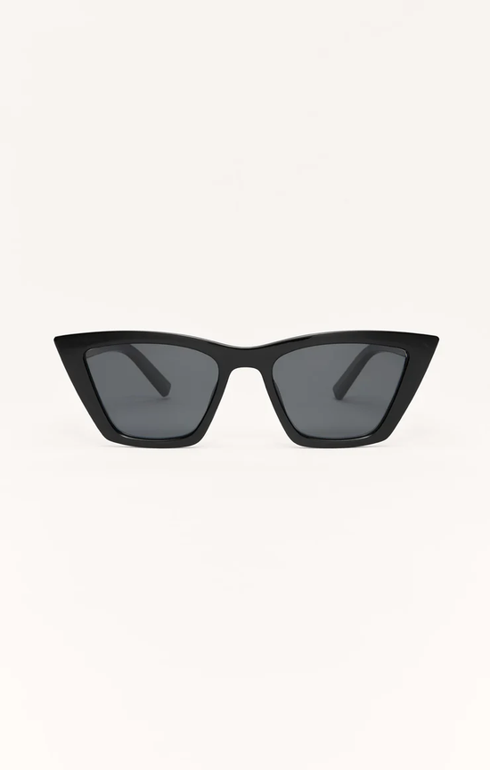 Villa Polarized Sunglasses / Polished Black - Grey