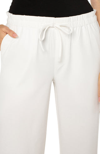 Pull On Tie Waist Wide Leg