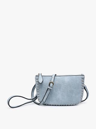 Bonnie Whipstitch Crossbody Dusty Blue
