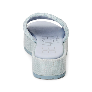 Cairo Platform Sandal / Light Blue