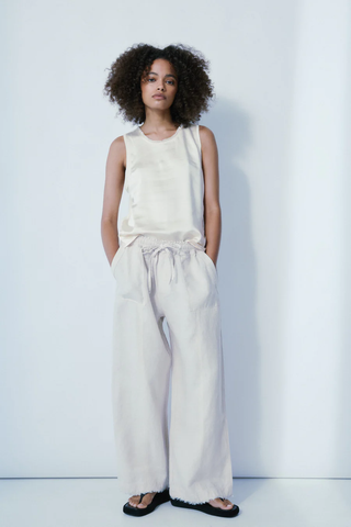 Sienna Satin Top / Cream