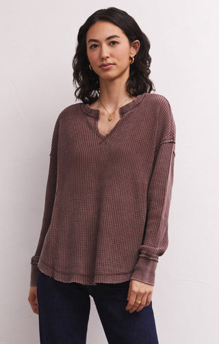 Driftwood Thermal LS Top Dark Truffle