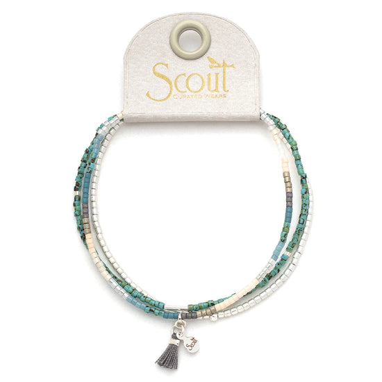 Load image into Gallery viewer, MB003 Chromacolor Bracelet Trio Turquoise Multi Silver
