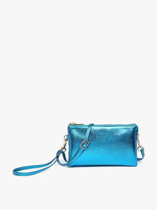 Riley Crossbody Wristlet Aqua Lake