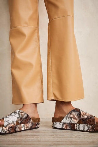 Sidelines Flatform Sandals Sienna Snake