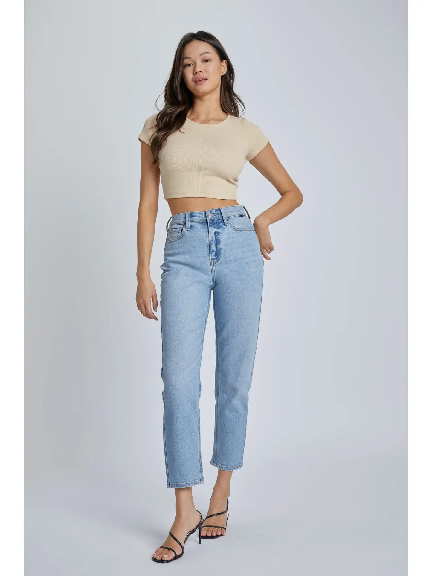 High Rise Mom Jean Classic Medium Wash