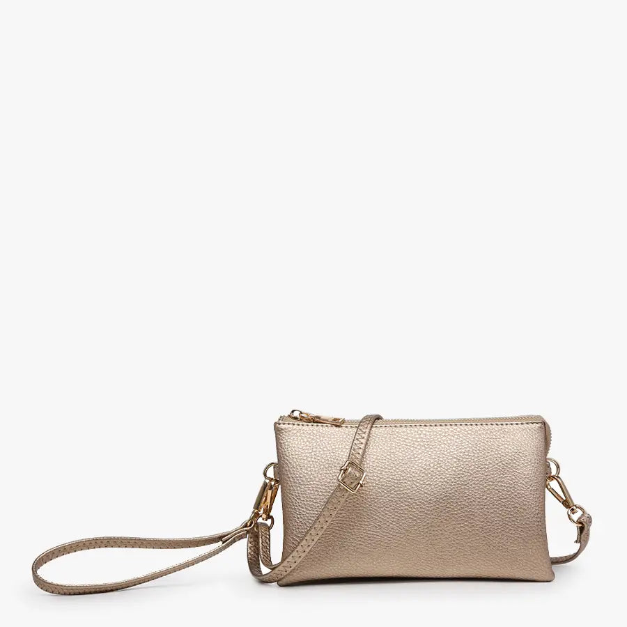 Riley Crossbody Wristlet Champagne 3 Graces