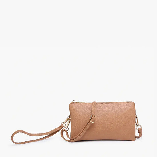 Riley Crossbody Wristlet Camel