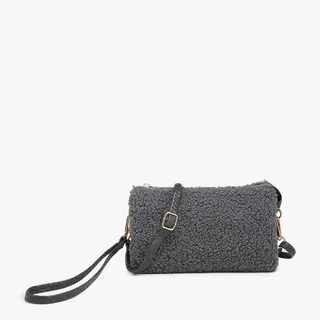 Riley Crossbody Wristlet Sherpa
