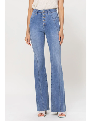 Hi Rise Flare with Seam Details