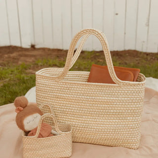 Mini Magnolia Straw Basket