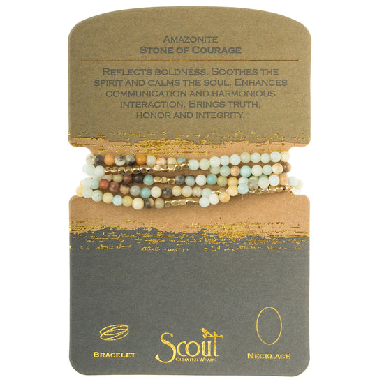 SW004 Wrap Bracelet Necklace Amazonite