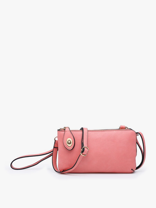 Kendall Crossbody Wristlet Peach