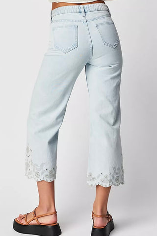 Cropped Charlee Eyelet
