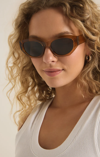 Love Sick Polarized Sunglasses / Chestnut Brown