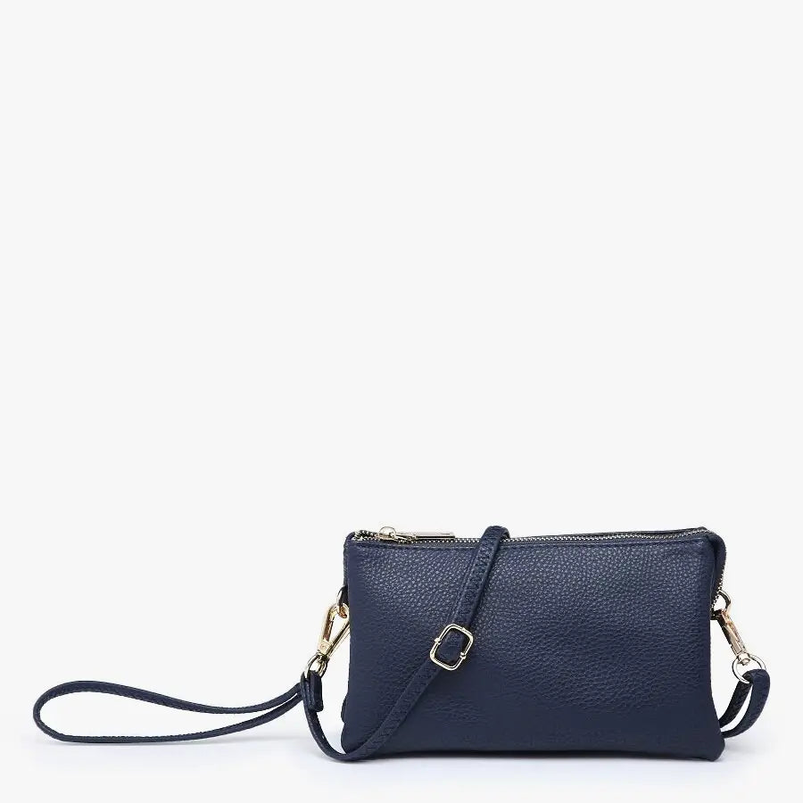 Load image into Gallery viewer, Riley Crossbody Wristlet Navy
